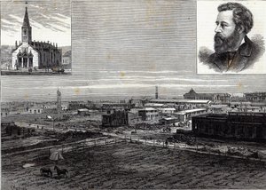 De nieuwe stad La Plata, Buenos Ayres, de hoofdstad van de Argentijnse Republiek, uit The Illustrated London News, 23 augustus 1884 door Frank Watkins